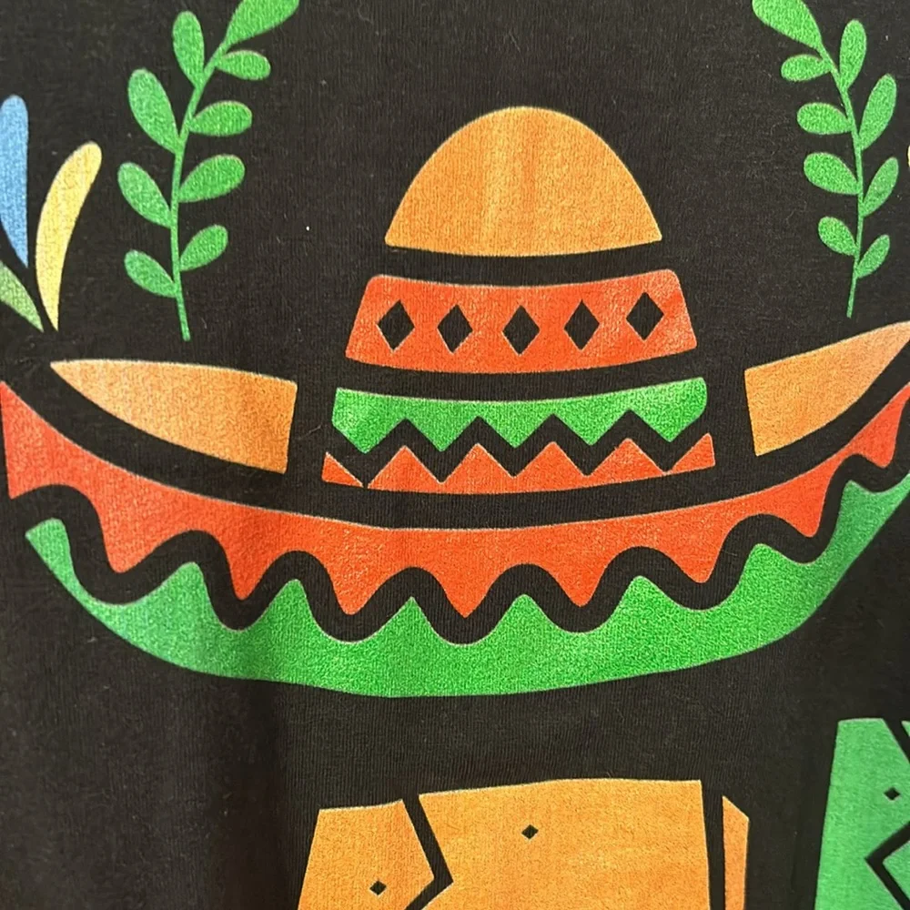 New Men’s Dad Mexican Print tshirt - Picture 5 of 6